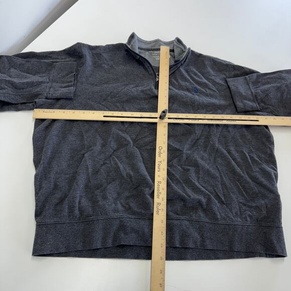 Polo by Ralph Lauren Sweater Men‎ X Large Grey 1/4 Zip Pullover Knit Cotton - Picture 5 of 7